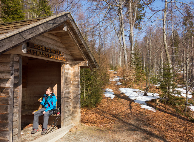 … am idyllischen und windgeschützten Platz.