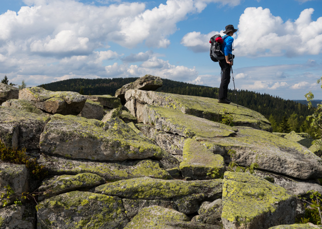 Statistiken & Etappen Fränkischer Gebirgsweg - Foto: Auf der Platte im Fichtelgebirge (Christof Herrmann, 2014)