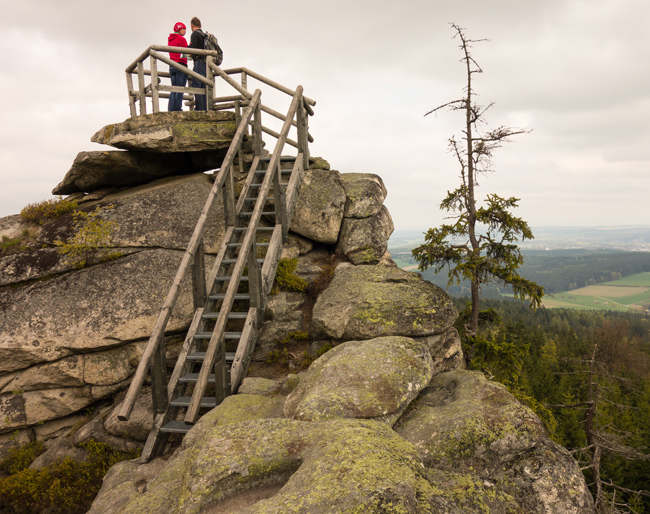 … eine Granitfelsburg, auf der schon Goethe stand (9. Etappe) … (Foto: Christof Herrmann, 2014) … eine Granitfelsburg, auf der schon Goethe stand (9. Etappe) …
