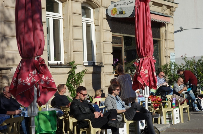 Das Café Salon Regina in Nürnberg-Gostenhof.