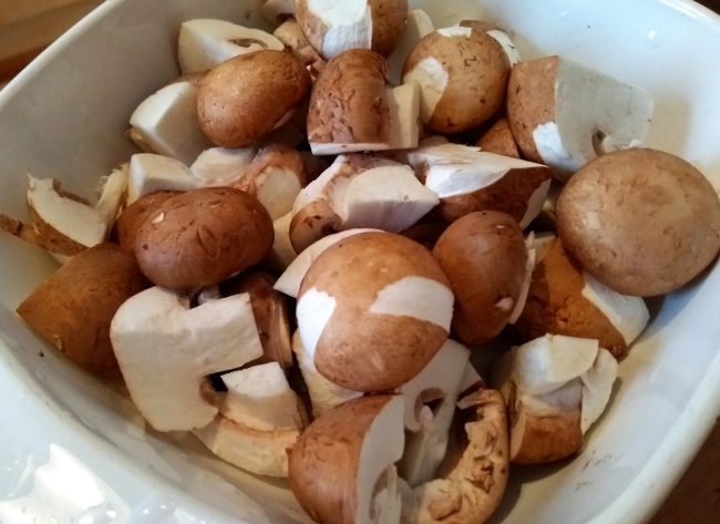 Knoblauch-Champignons aus dem Ofen