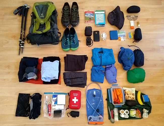 Packliste für die Alpenüberquerung Salzburg - Triest