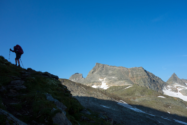 Im Nationalpark Hohe Tauern geht es steil und hoch hinauf. (Foto: Christof Herrmann, 2016) Im Nationalpark Hohe Tauern geht es steil und hoch hinauf. (Foto: Christof Herrmann, 2016)