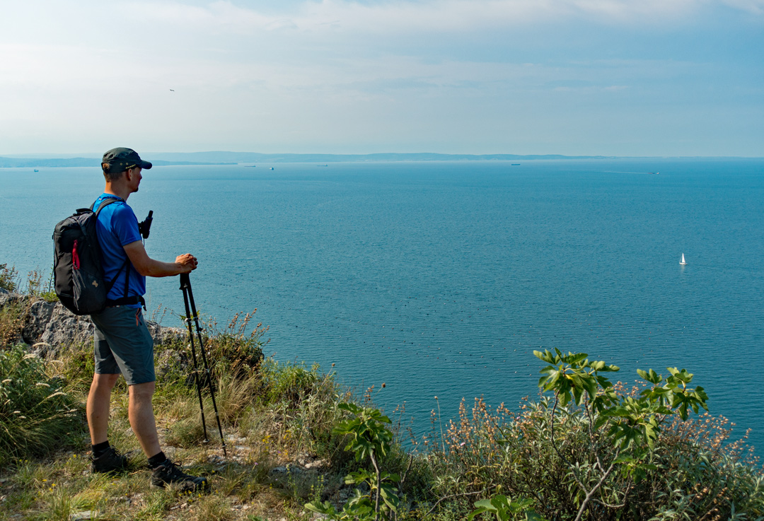 Am 27. Tag wird das Mittelmeer erreicht. (Foto: Christof Herrmann, 2019) Am 27. Tag wird das Mittelmeer erreicht. (Foto: Christof Herrmann, 2019)