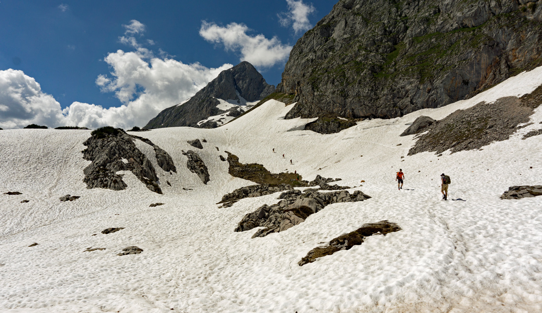 Im Juni ist noch mit Restschnee zu rechnen. (Foto: Christof Herrmann, 2019)